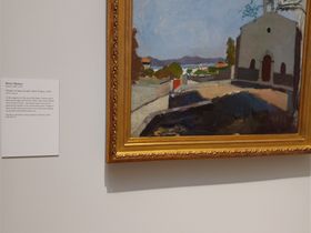 I photographed many paintings during the NYC trip and this is an example. This painting was created by Henry Matisse. I think it is Chaple of Saint Joseph in Saint Tropez. Henry Matisse lived in Saint Tropez around 1904. The town was a fishing village at the time. This painting is hanging in Metropolitan Museum of Arts NYC.