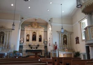 And here is the interior of the San Felipe de Neri church in Old Town plaza Albuquerque NM.