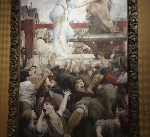 I also thought that I should photograph this painting in the Victor Hugo Museum because of how dramatic this painting is.