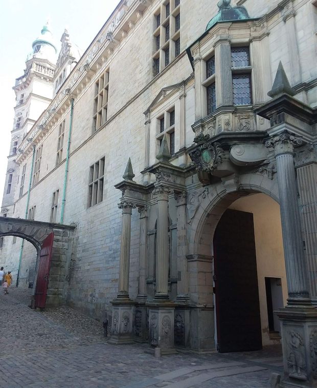 The inner gate we passed through to enter the inner courtyards of Kronborg Castle.