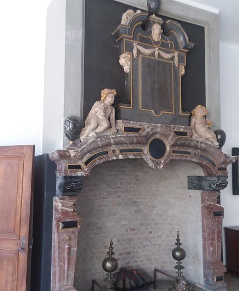A fireplace in Kronborg Castle.