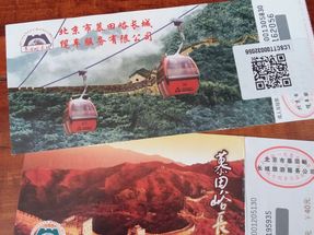 Some ticket stubs from the Great Wall.