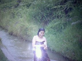 This photo of an old photo that was taken the year I got married to Farida (1993) in Parlilitan North Sumatra is not very clear but this is all I have from that time before anyone had cell phones. All the photos I took in those first years of travel were made with Kodak and Fuji throw away one time use cameras.