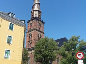 Church of Our Saviour in Christianhaven neighborhood of Copenhagen was built in the Baroque architectural style in 1695. The street address of the church is Sankt Annæ Gade 29.