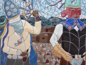Mosaic art from the Albuquerque Convention Center.