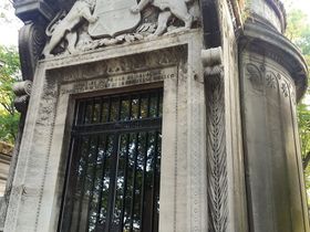 Also in Père Lachaise Cemetery is the grave site of Prince of Valache (Wallachia). Ghoerges Bibescu and his wife Princess Maria. He was born in Romania 1804 and died in Paris 1873.