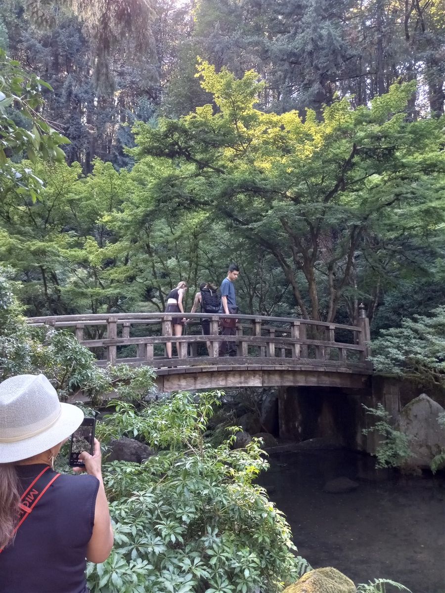 Japanese Gardens...Portland Oregon USA...Water Trees and Fish