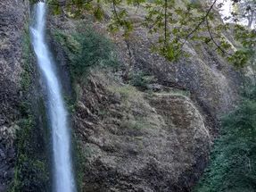 Here is a closer look at Horsetail Falls.